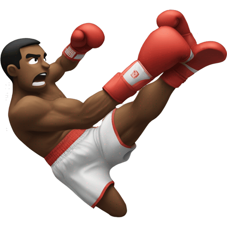 boxer punching side emoji