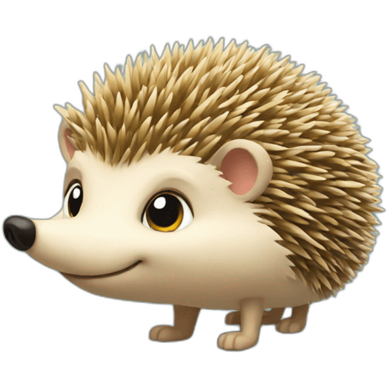 The sunny hedgehog emoji