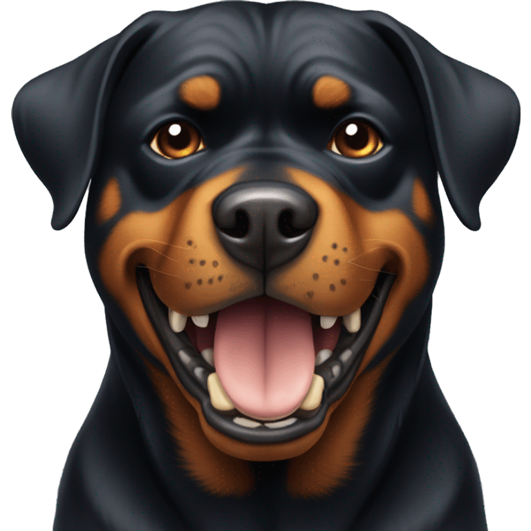 aggressive rottweiler emoji