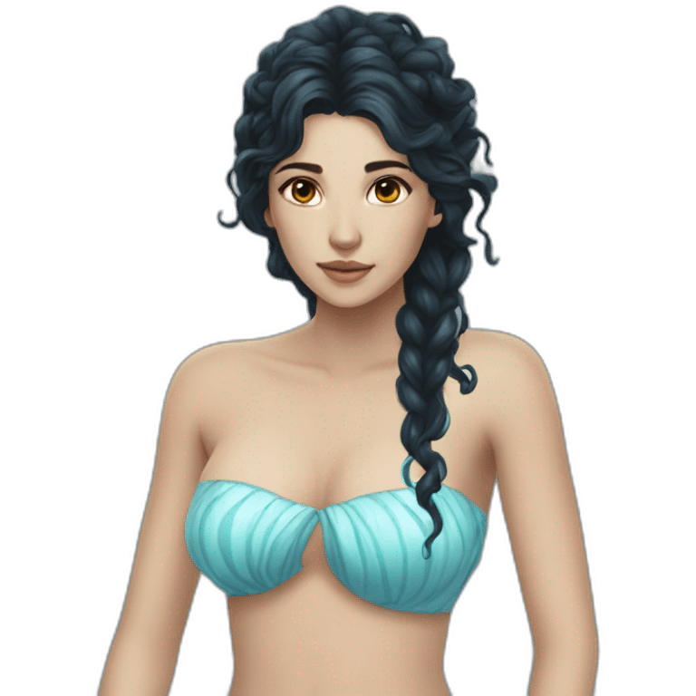 Water goddess dark hair emoji