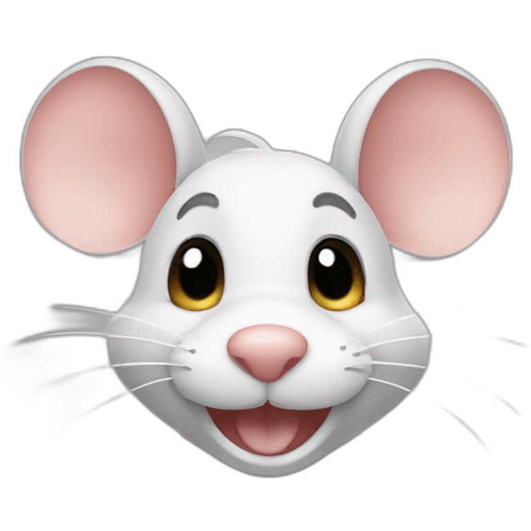 Smiling mouse emoji