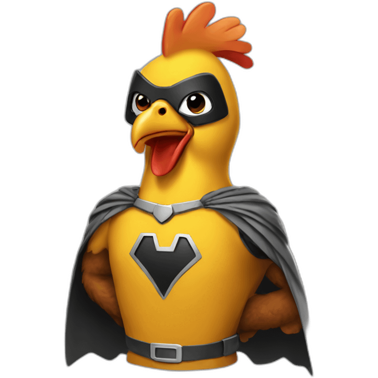 superhero-chicken emoji