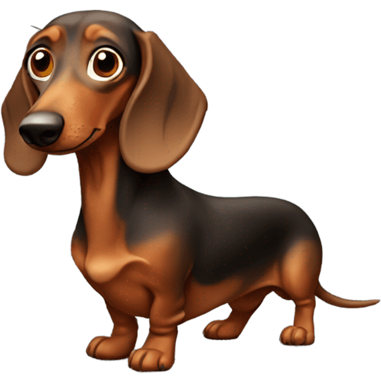 Long dachshund  emoji