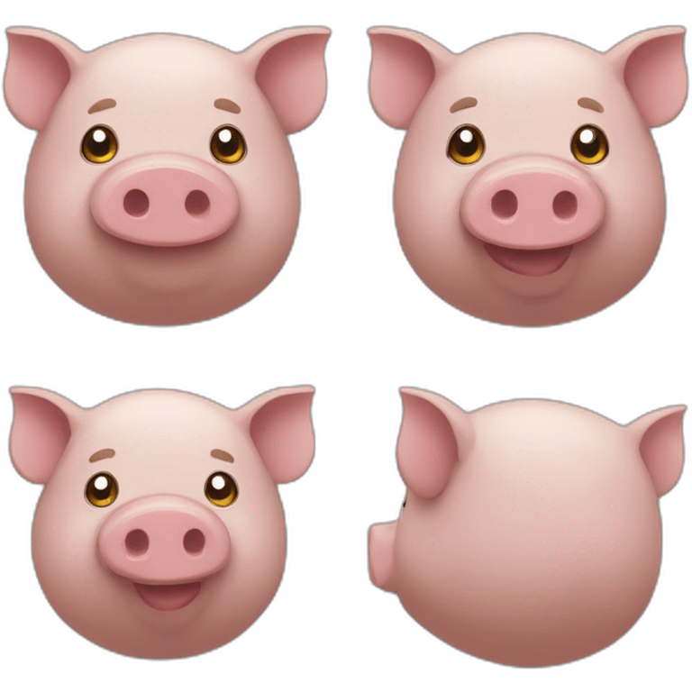 Cochon qui rigole emoji