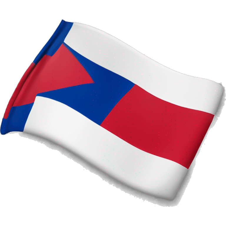 Make the Haitian flag black and white emoji