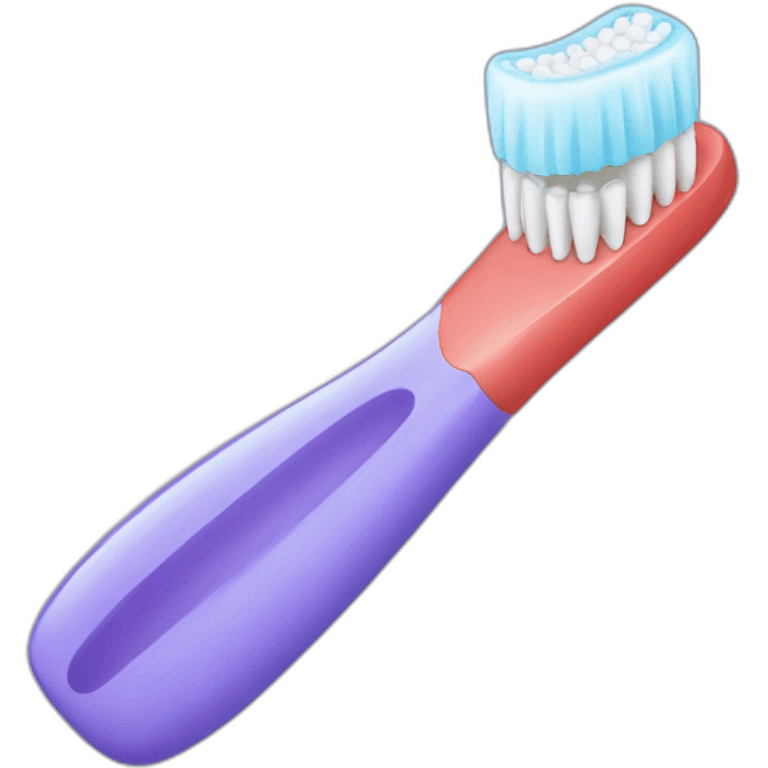 toothbrush and teeth emoji