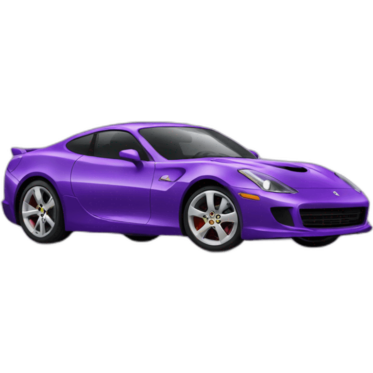 purple sport car emoji