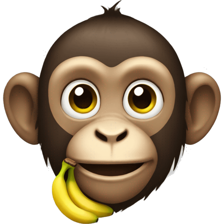 Monkey with banana emoji