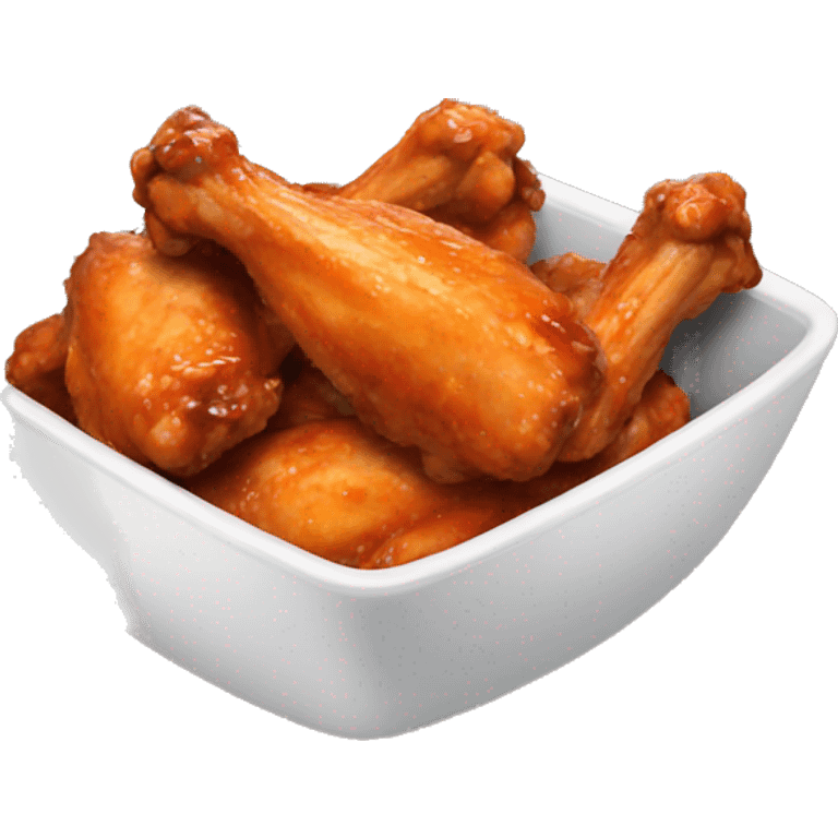 Bowl of chicken wings emoji