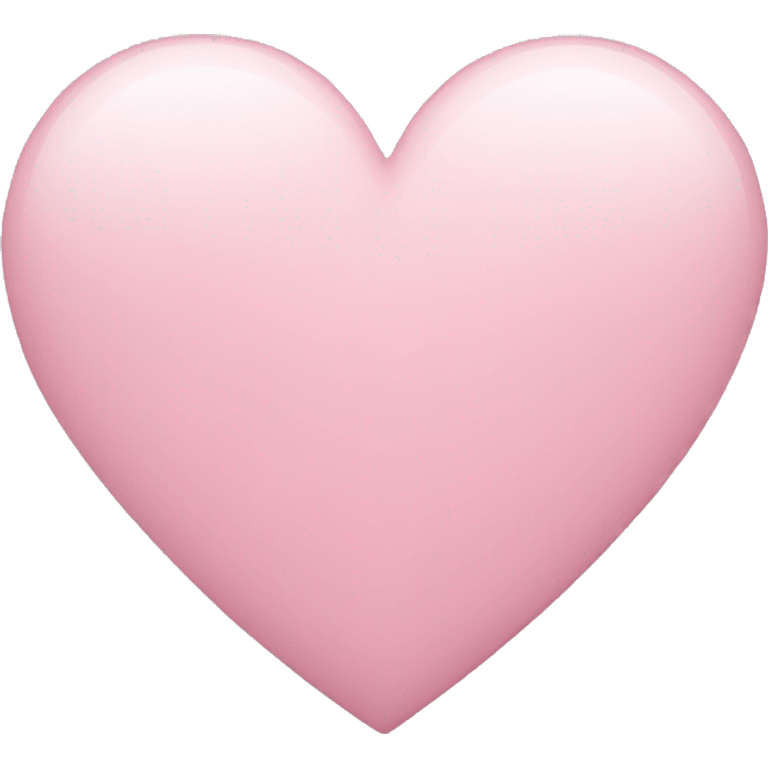 Layered light pink heart emoji