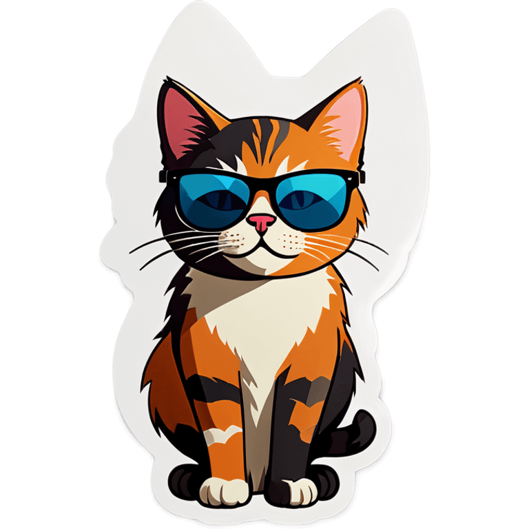 Cat with sunglasses emoji