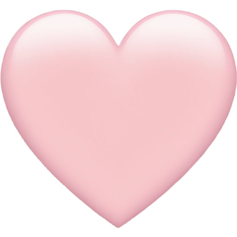 Light pink heart emoji