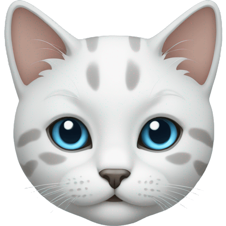 cat blue emoji