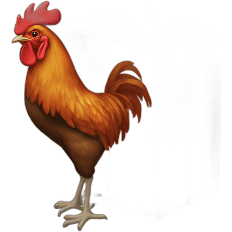 Rooster parcel emoji