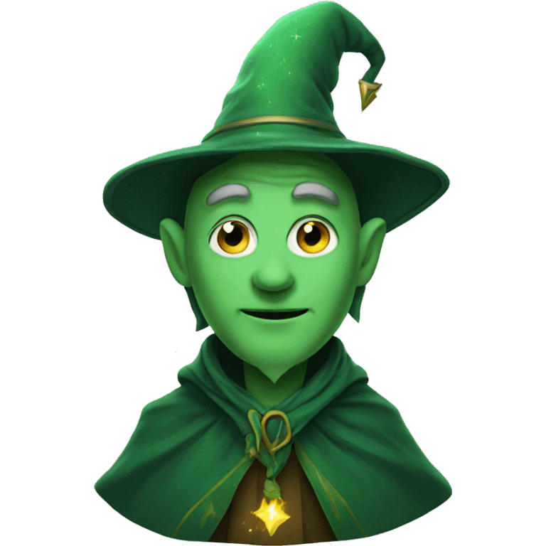 Green wizard emoji