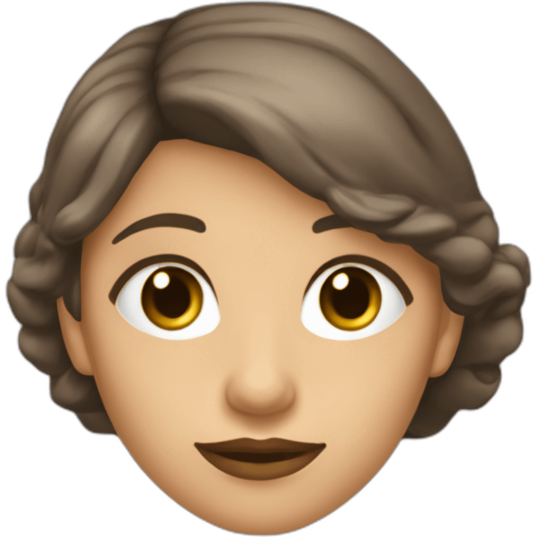 Lerians del Carmen rojas Hernández mujer pelo marrón ojos marrones emoji