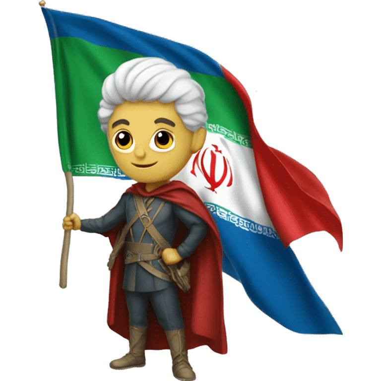 homelander with old iran flag emoji