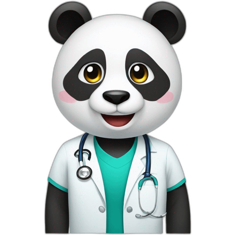 panda doctor smile emoji