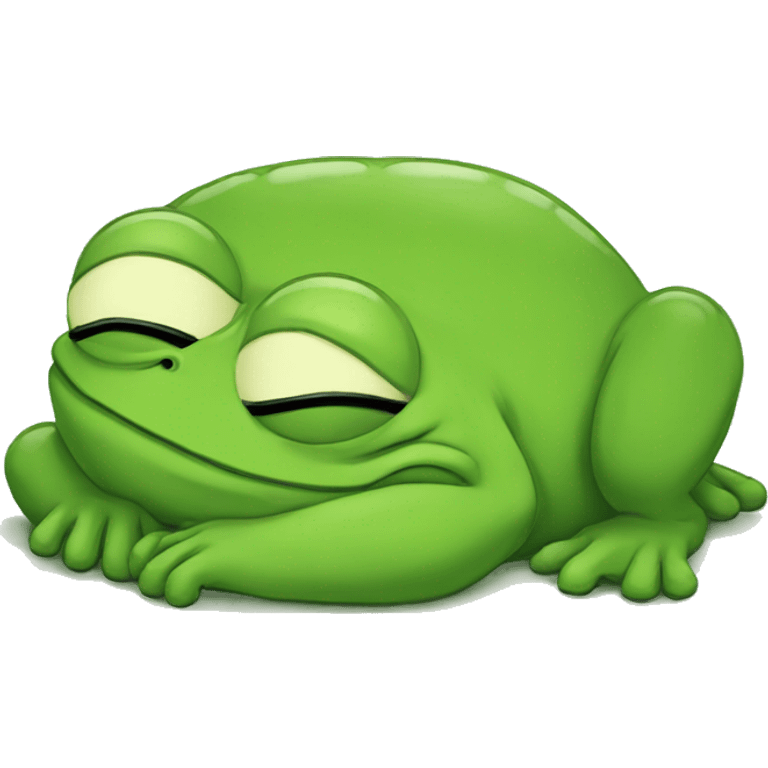 pepe-green-meme-frog-sleeping emoji