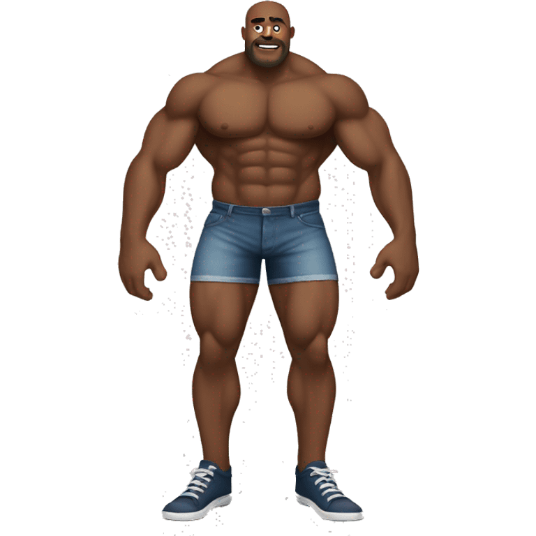 Big muscular man legs emoji