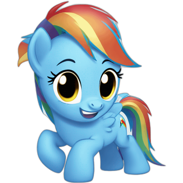 Rainbow dash emoji