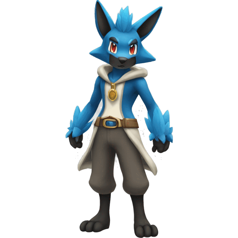 Lucario full body emoji