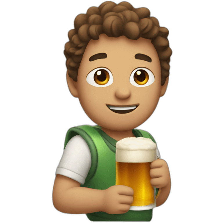 Lorenzo with a beer emoji