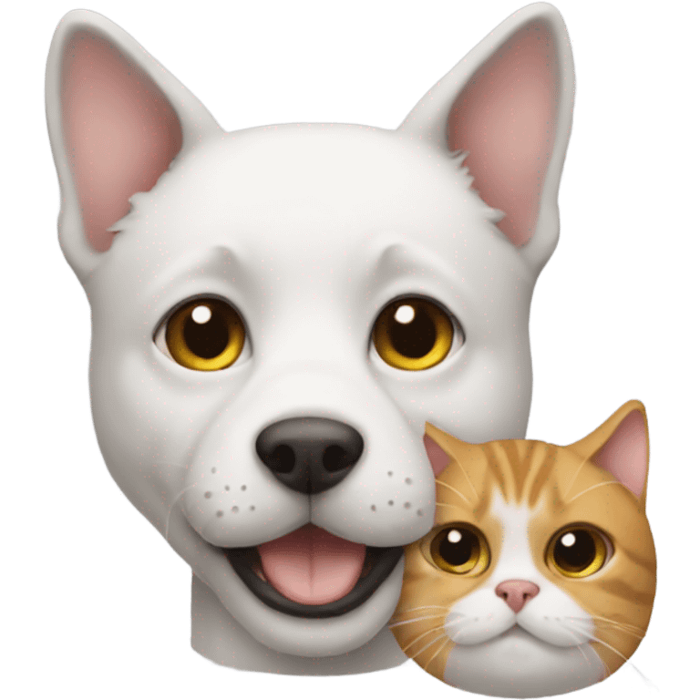 Cat with a dog  emoji