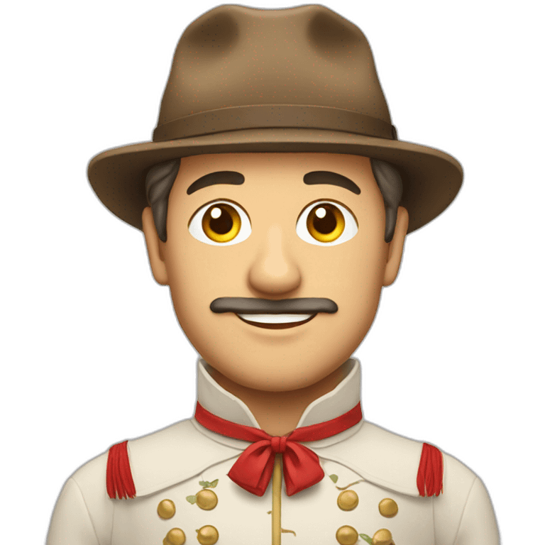 Swiss man in national costume emoji