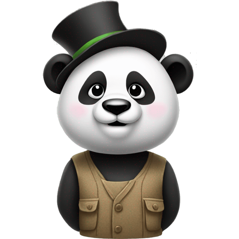 panda with hat  emoji