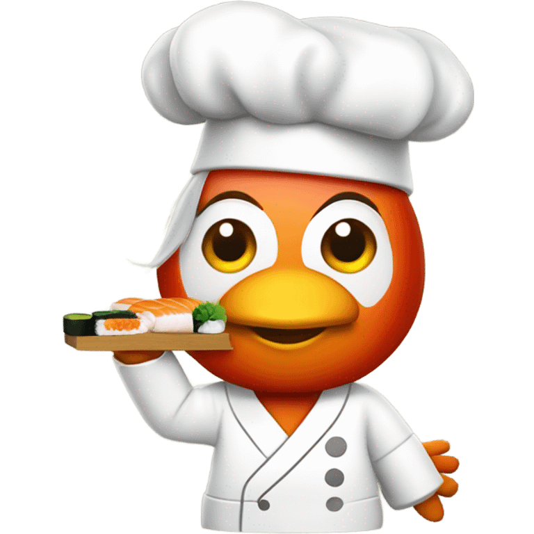 Chicken man sushi emoji