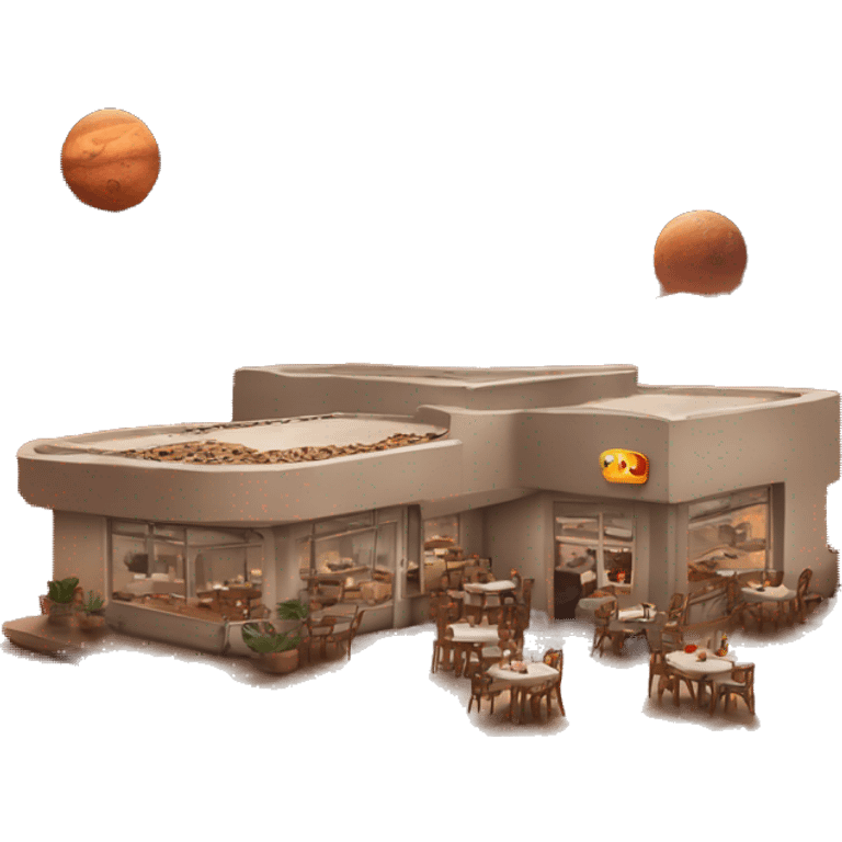 A restaurant on Mars emoji