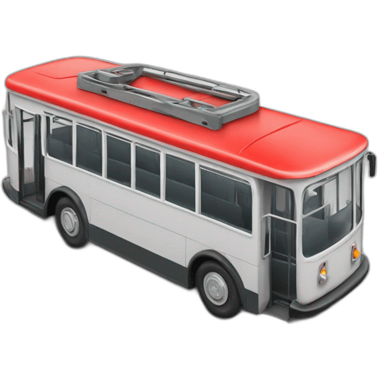 Trolleybus red emoji