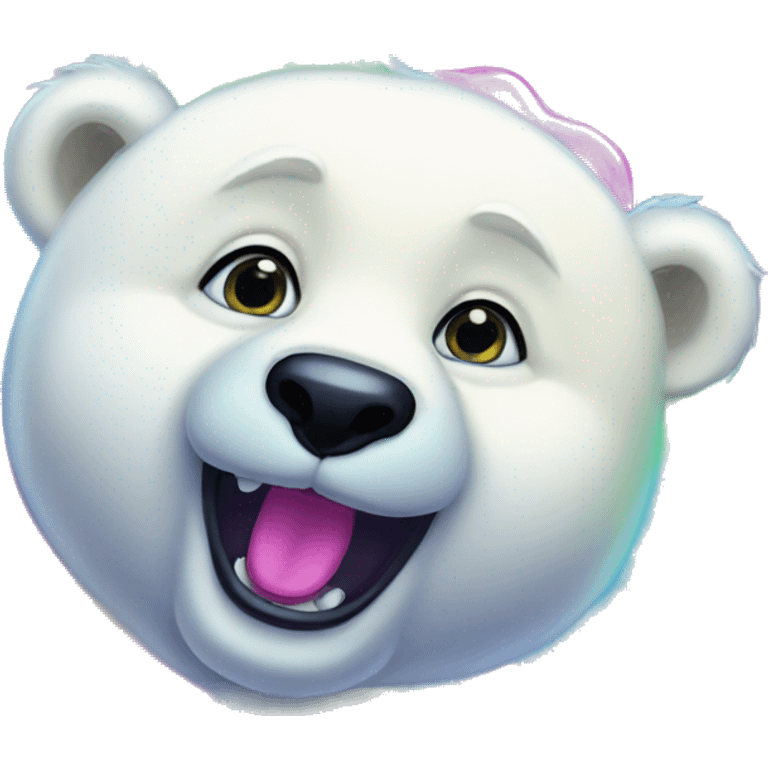 lisa frank polar bear full emoji