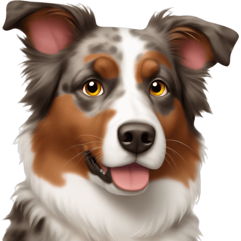 Red Merle Australian shepherd emoji