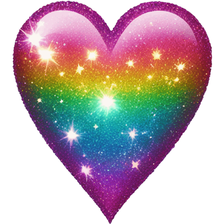 Glitter heart emoji