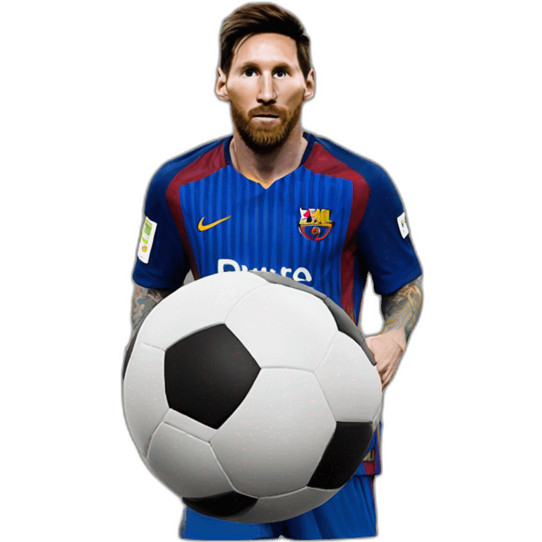 Messi -ballons -d'or emoji