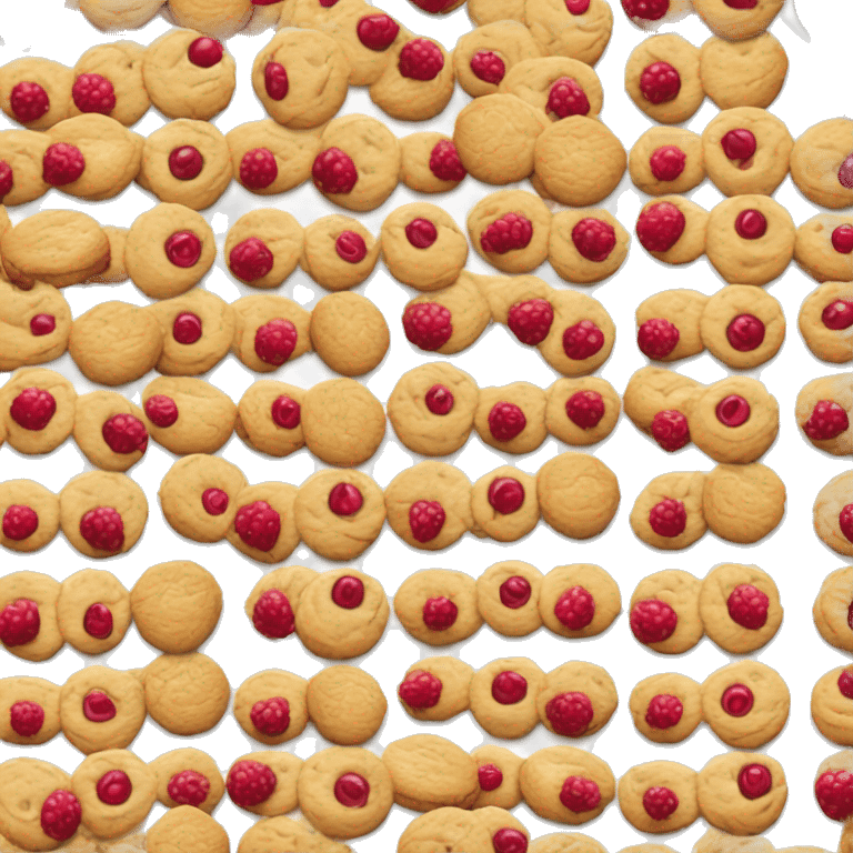 raspberrie cookies emoji