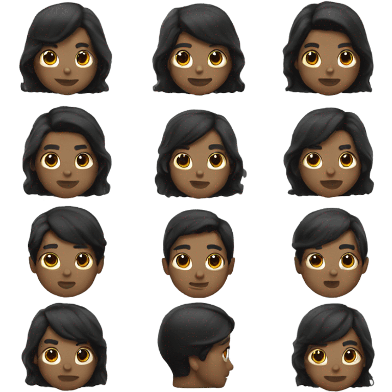 solider black hair emoji