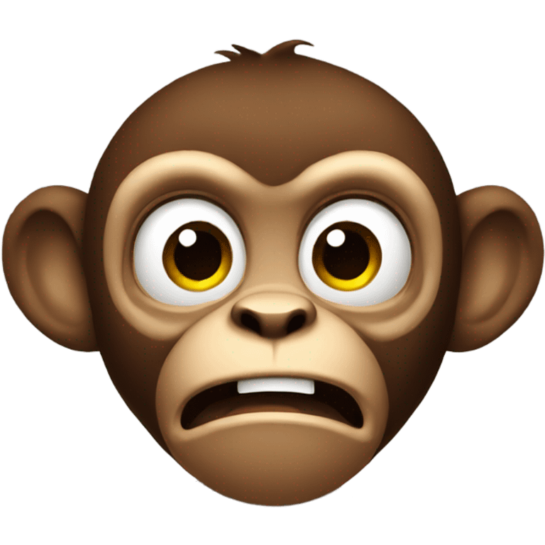 Scared monkey emoji