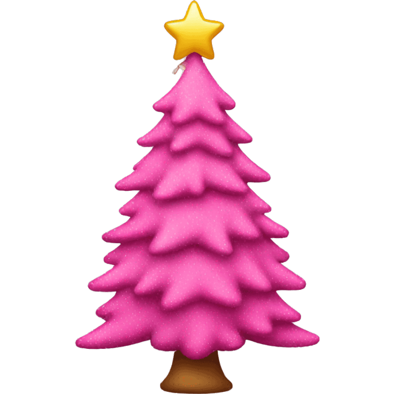 Pink christmas tree emoji