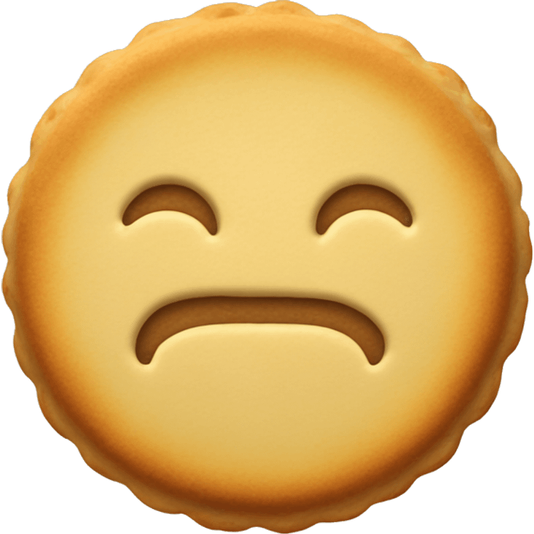 Round biscuit emoji