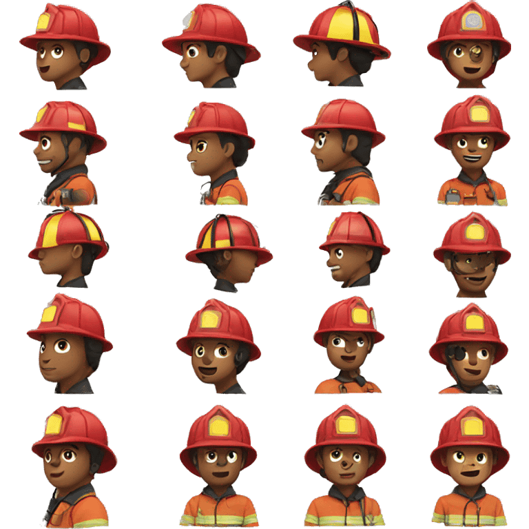 Fire fighter working  emoji