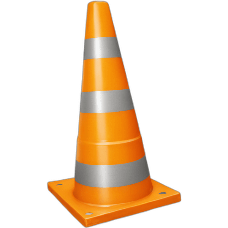 Cone de chantier emoji