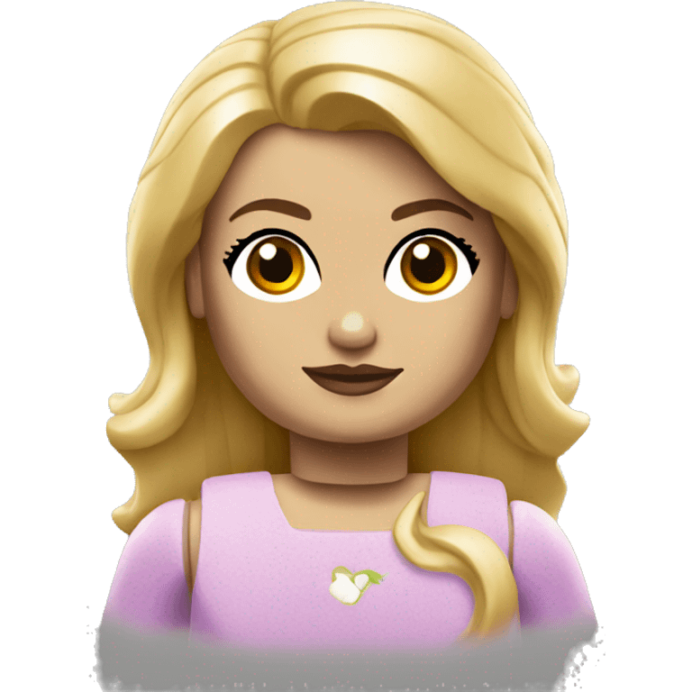 Lego girl blonde emoji