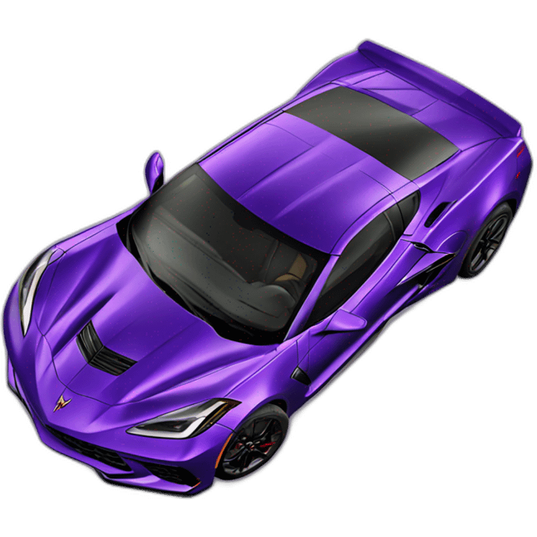 Purple Corvette c8 emoji