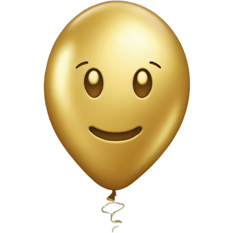 Star as a realistic gold balloon emoji