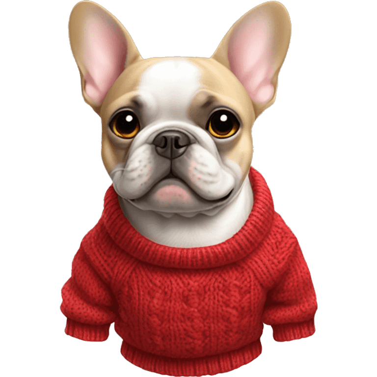 French bulldog with a sweater  emoji