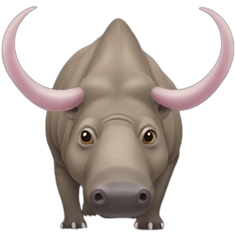 Sulawesi Babirusa with large tusks emoji