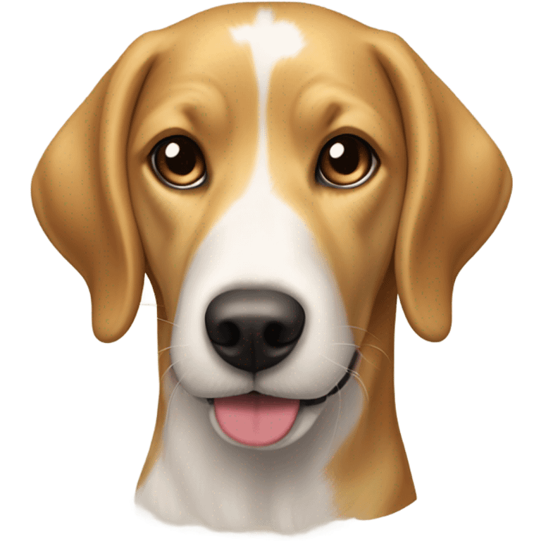 Half golden retriever half beagle emoji